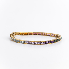 Pulsera H. Stern brazalete Tennis oro 18 kt y Gemas naturales - Joyería Alvear
