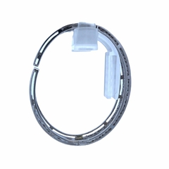 Image of Bangle bracelet made of solid 18 kt white gold and diamonds.