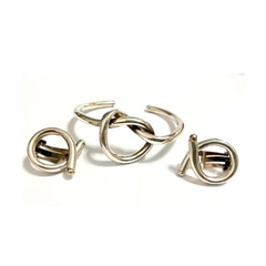 Conjunto Pulsera Y Aros Plata 925 Mexicana