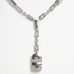 Bvlgary necklace in 18 kt white gold and diamonds