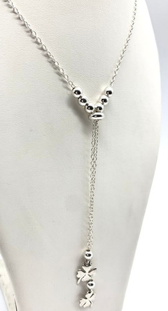 Moderna Cadena Corbatero Plata 925 Trébol De La Suerte - Joyería Alvear