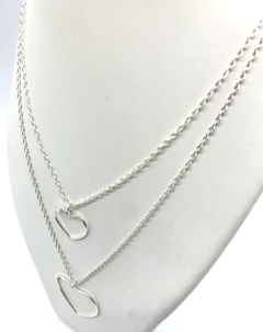 Gran Cadena Doble Corazón Plata 925 Alvear.ar - Joyería Alvear