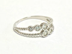 925 silver ring 18 carat gold sapphires alvear.ar - online store