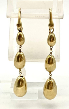 Exclusivos Aros Colgantes Plata 925 Baño Oro 18 Kt en internet