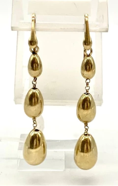 Exclusivos Aros Colgantes Plata 925 Baño Oro 18 Kt en internet