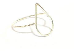 Anillo Plata 925 Gota Línea Geométrica - comprar online
