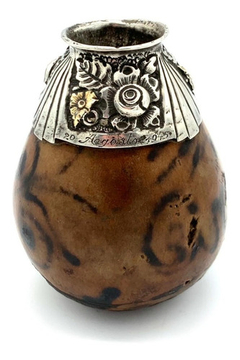 Mate De Calabaza Plata 800 Oro 18 Kt Alvear.ar
