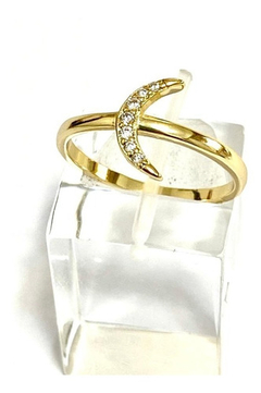 Crescent ring sapphires silver 925 gold 18 carats on internet