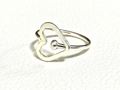 925 silver heart ring - Joyería Alvear