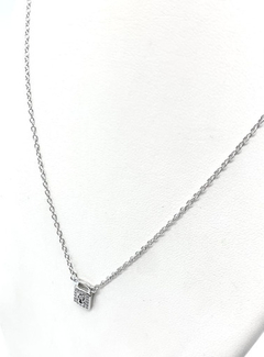Hermosa Cadena Plata 925 Oro 18 Kt Dije Candado Alvear. Ar on internet