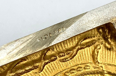 Exclusivo Set Cigarrera Y Porta Fósforo Plata Y Oro