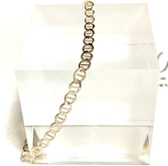 Conjunto Cadena Y Pulsera Plata 925 Italiana Unisex