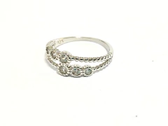 925 silver ring 18 carat gold sapphires alvear.ar - buy online