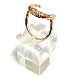 Original Anillo Plata 925 Baño 18 Zafiros Blancos Alvear.ar en internet