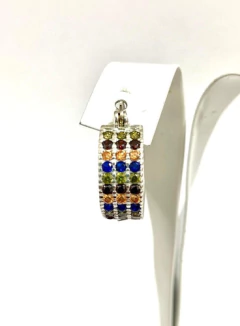 IMPOSING 925 SILVER HOOP RINGS AND SEMI-PRECIOUS STONES on internet