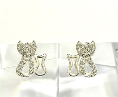 BEAUTIFUL SET OF 925 SILVER RINGS AND PENDANT AND WHITE SAPPHIRES - Joyería Alvear