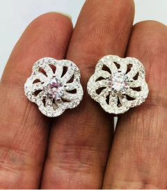 Image of 925 SILVER EARRINGS AND PENDANT SET