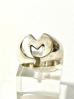 Anillo Inicial M Plata 925 - Joyería Alvear