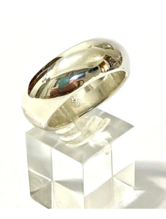 Large 925 silver unisex ring - Joyería Alvear
