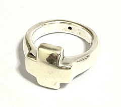 Hermoso Anillo De Plata 925 Diseño Cruz - tienda online