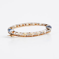 Antique sapphires brooch on internet