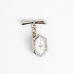 950 platinum and brilliant cufflinks. - buy online