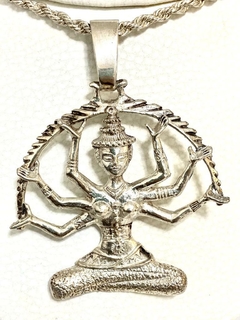 925 Silver Chain And Pendant Hindu Goddess