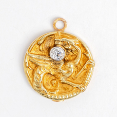 Antigua medalla francesa oro