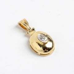 18kt Gold Pendant Charm. and Sapphire - buy online
