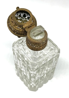 Antique Silver Vermeil Perfume Bottle - Joyería Alvear