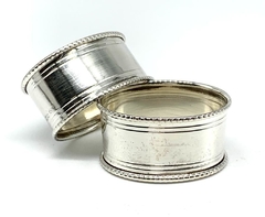 Wright House Silver Napkin Rings on internet