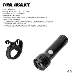 Fárol Absolute 1000 lúmens na internet