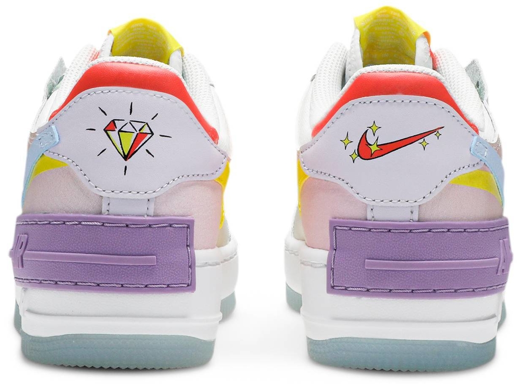 tênis nike air force 1 shadow white hydrogen blue purple