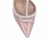 Sapato Scarpin - Perola em ABS - Revestida em Verniz Rose e Taloneira Napa Bege - Marcelho Store