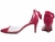 Sapato Scarpin - Cordão em Camurça Vermelho - Revestida em Camurça Vermelho e Taloneira Napa Bege na internet