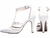 Imagem do Sapato Scarpin - Pirâmide Branco - Revestida em Verniz Off White e Taloneira Napa Bege