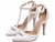Sapato Scarpin - Revestida em Verniz Off White e Taloneira Napa Bege - comprar online