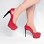 Sapato Meia Pata Feminina - Verniz Vermelho - Revestida em Verniz Preto e Taloneira Napa Preto - loja online