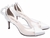 Sapato Scarpin - Cordão em Verniz Branco - Revestida em Verniz Branco e Taloneira Napa Bege - loja online