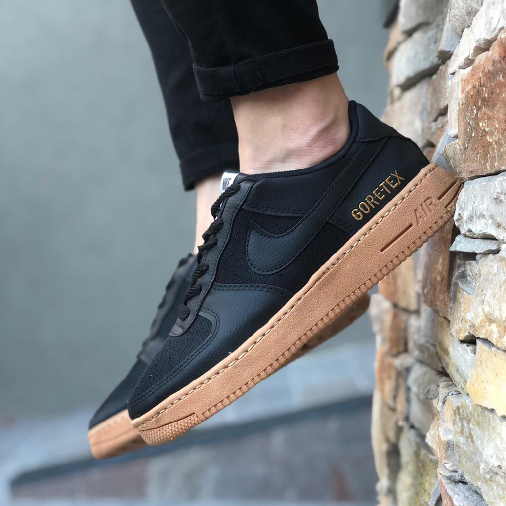 NIKE AIR FORCE GORETEX NEGRAS - soyvalencia.store