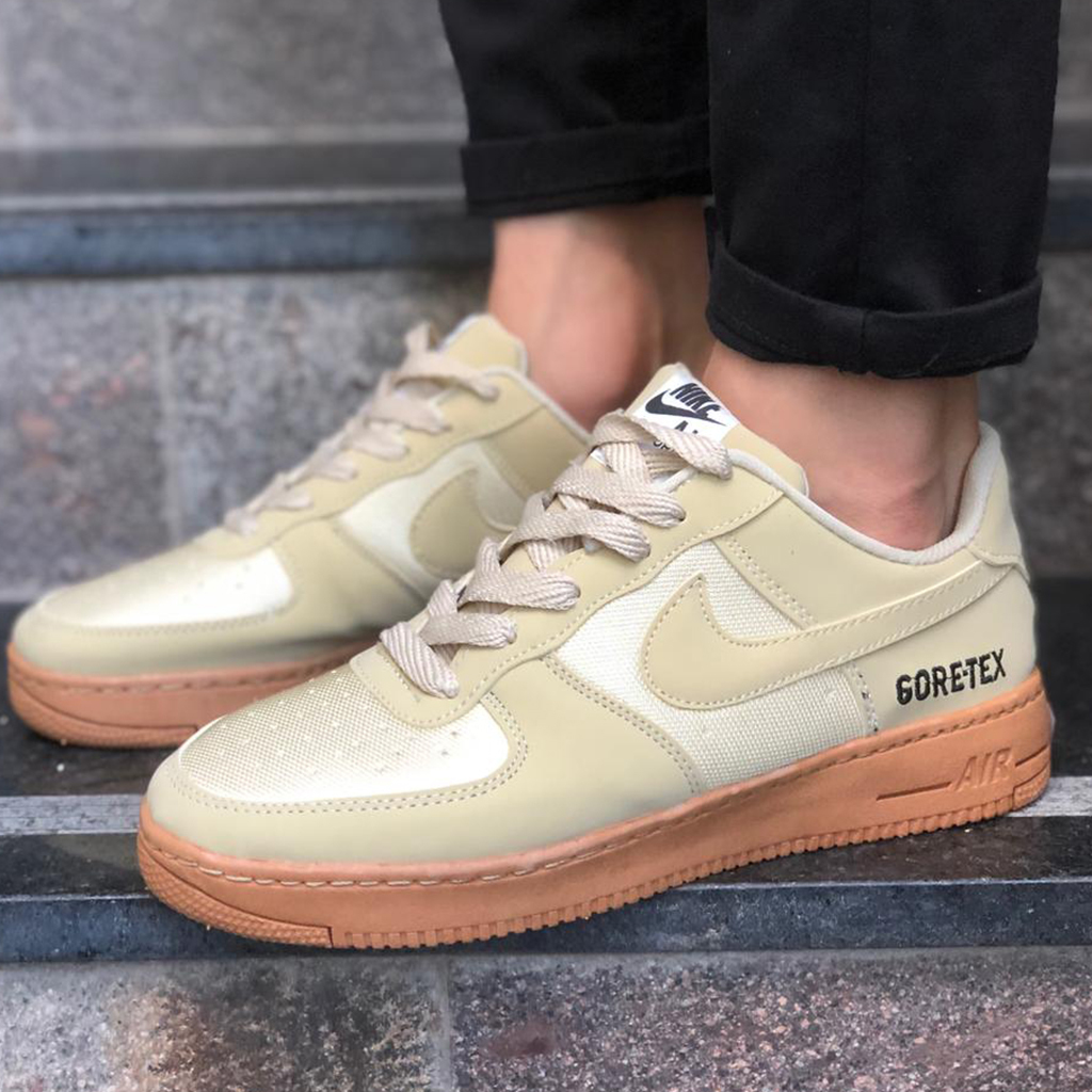 NIKE AIR FORCE GORETEX BEIGE - soyvalencia.store