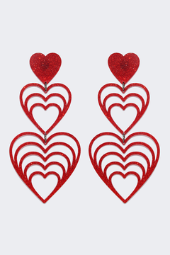 brincos l'amour rouge