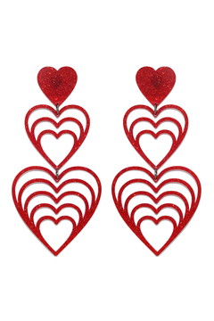 brincos l'amour rouge - loja online
