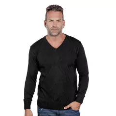 1704 - SWEATER ESCOTE V ROMBO MIRKO