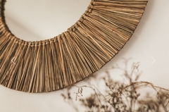 ESPEJO REDONDO FIBRAS NATURALES 60x33 GRASS HOME & DECO - comprar online