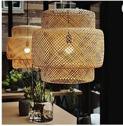 LAMPARA COLGANTE DE BAMBÚ - 3 TAMAÑOS GRASS HOME & DECO en internet