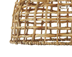 LAMPARA COLGANTE RUSTICA DE TRAMADO ABIERTO DE FIBRA NATURALES WATER HYACINTH GRASS HOME & DECO - Grass Home y Deco