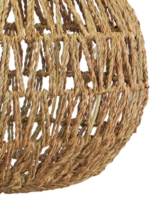 LAMPARA COLGANTE DE TECHO GOTA ESTRUCTURA DE HIERRO TEJIDA DE SEAGRASS 45X52 GRASS HOME & DECO - comprar online