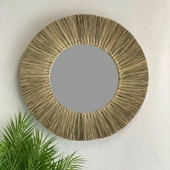 Imagen de ESPEJO REDONDO FIBRAS NATURALES 60x33 GRASS HOME & DECO