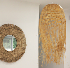 LAMPARA COLGANTE CÓNICA BAMBÚ 3 TAMAÑOS GRASS HOME & DECO - tienda online